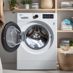 Como lavar zapatillas en la lavadora 1 narvavc111 A white washing machine with the door open displayin def4e66a 9cd9 4a85 aff8 52c3ed8c7238